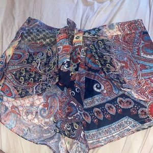 Scarf Print Running Shorts